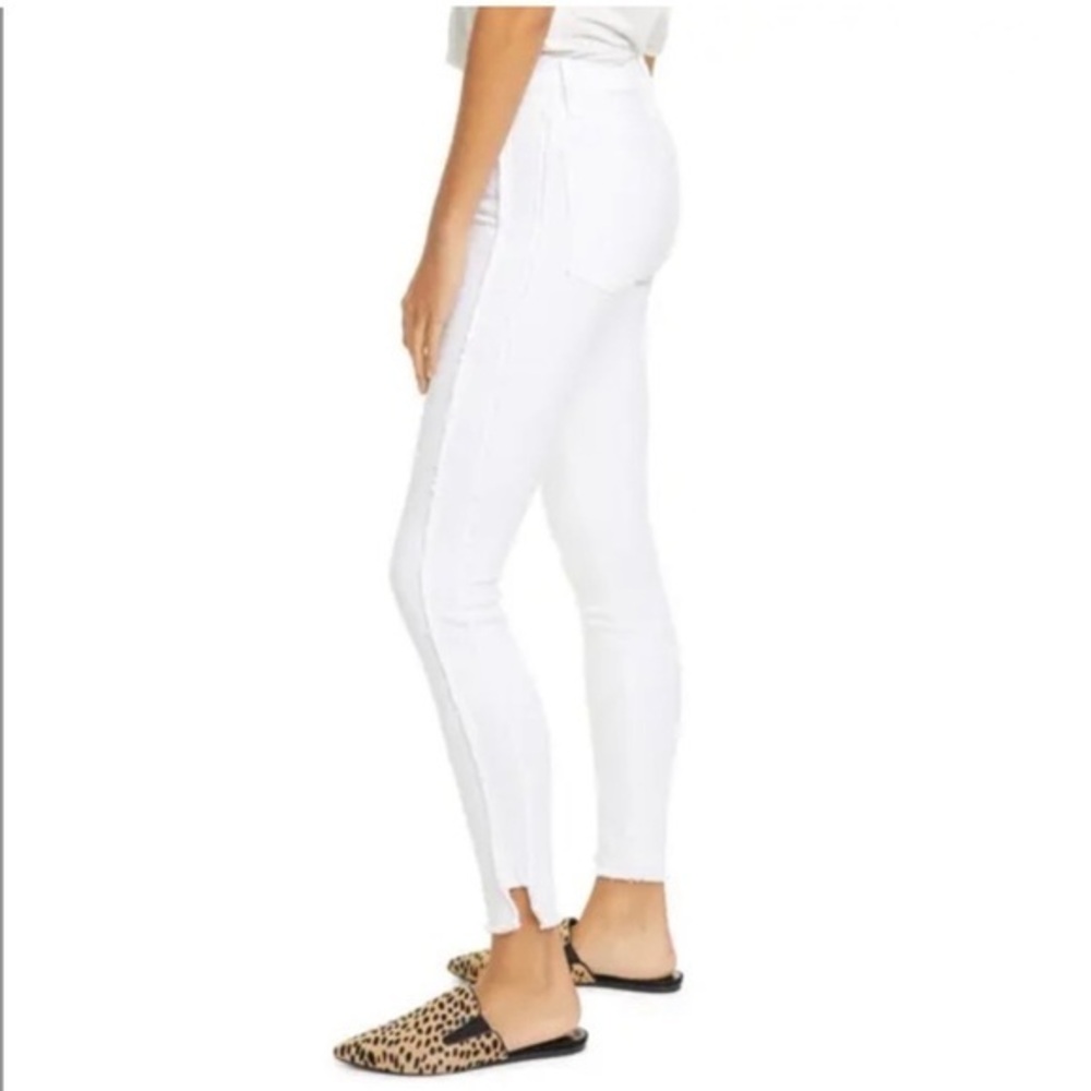 Frame Blanc Le High Skinny Raw Trim Jeans Size 26